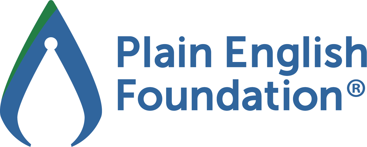 Plain English Foundation logo