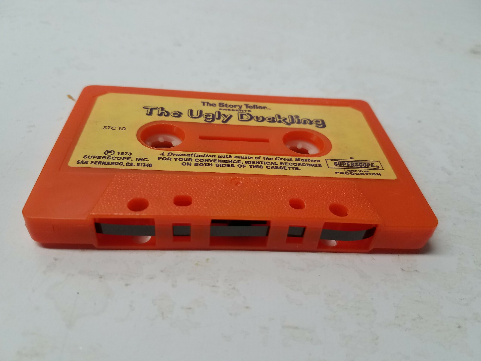 The STORY TELLER THE UGLY DUCKLING Cassette Tape No Book Vintage Rare HTF