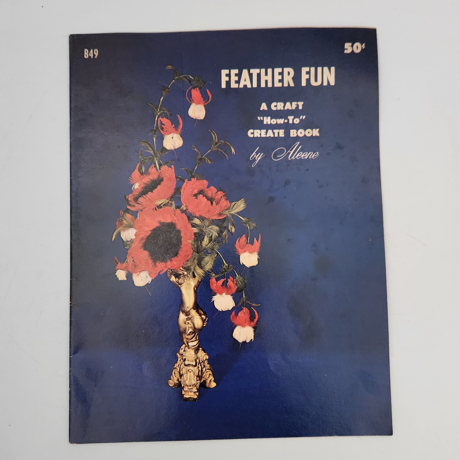 Vintage Junk Art Crafts Books by Aleene 1960s Feathers Macaroni Cardboard Tubes