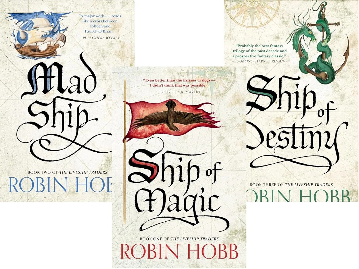 Ship of Magic, Mad Ship, Ship of Destiny 3 books set by Robin Hobb The Liveship
