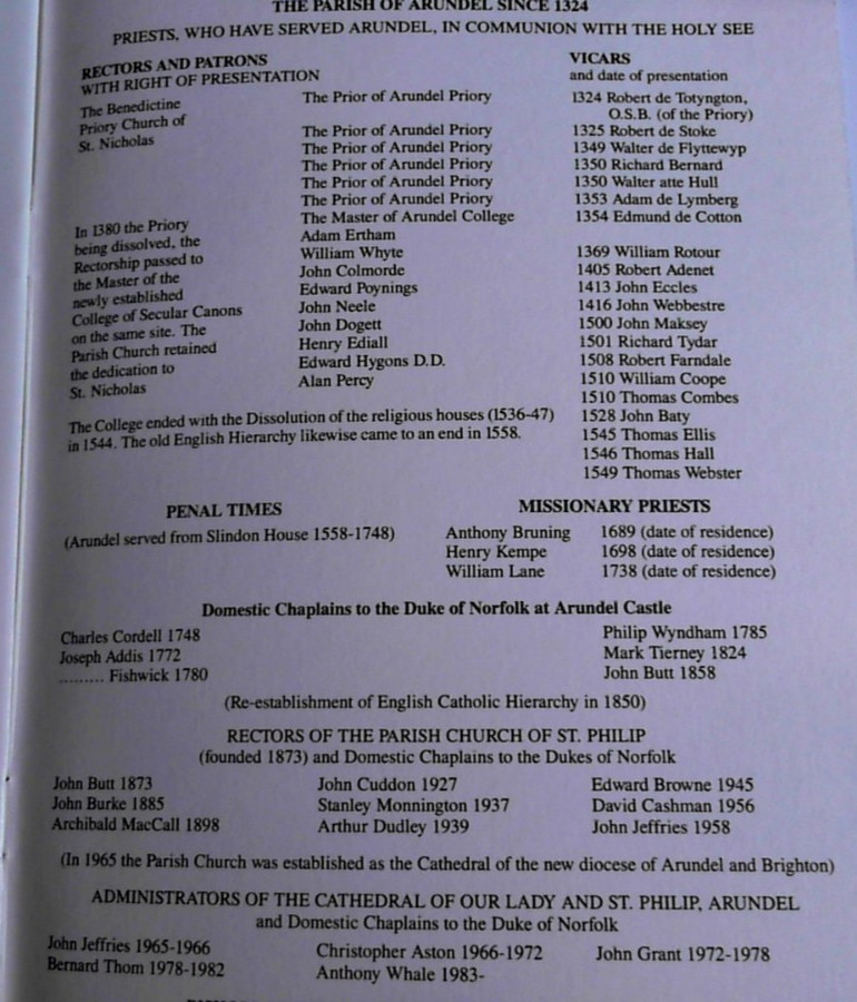 PHILIP HOWARD Arundel Cathedral: The Cathedral of Our Lady and Saint Guidebook