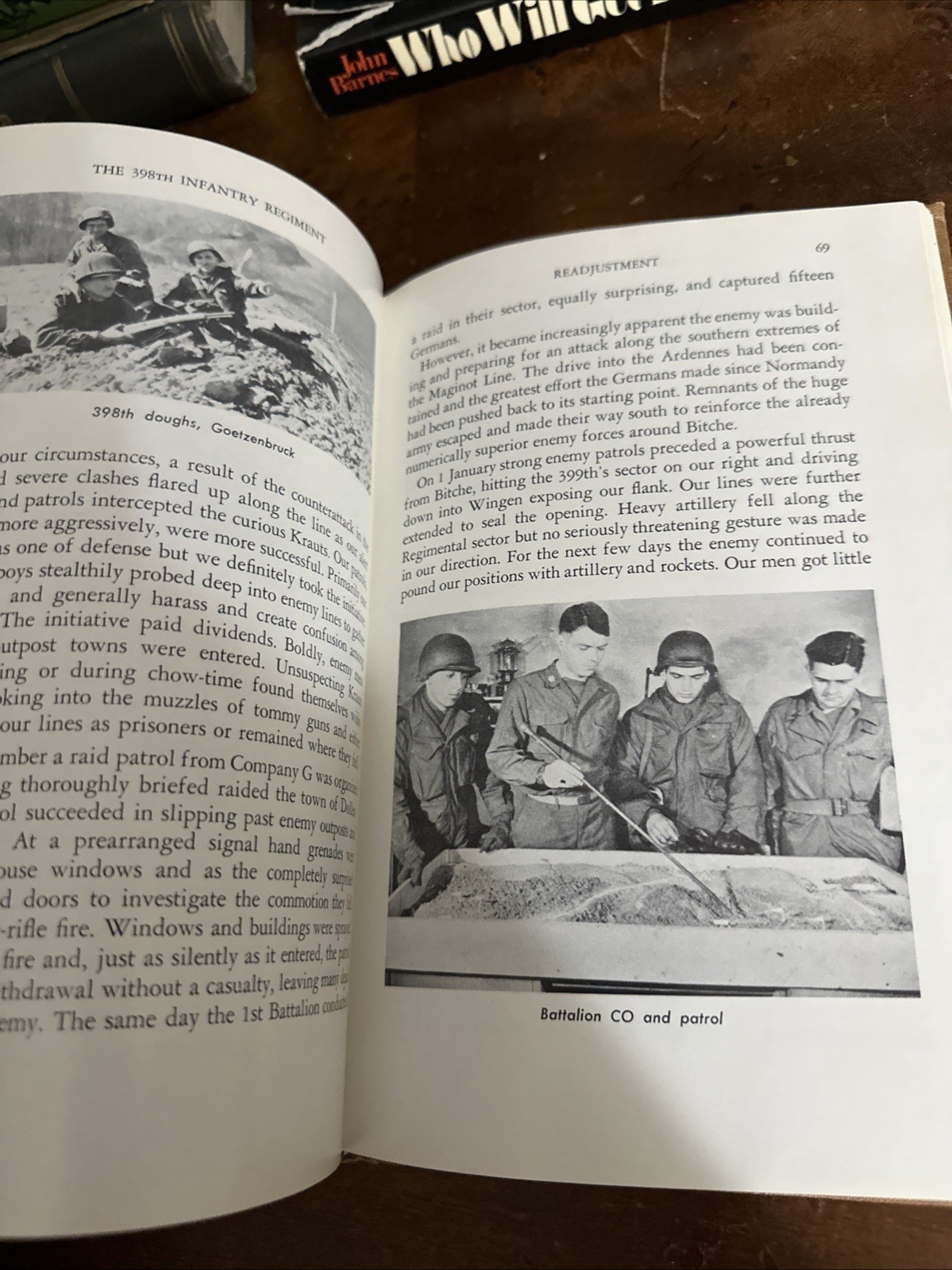 History Of The 398th Infantry Regiment In World War II Hardcover Very Good