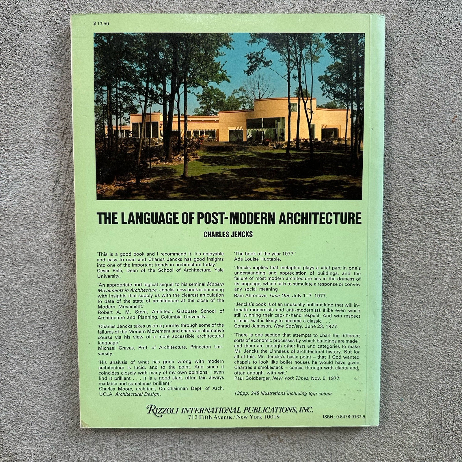 The Language of Post-Modern Architecture Charles Jencks 1977 Revised Enlarged