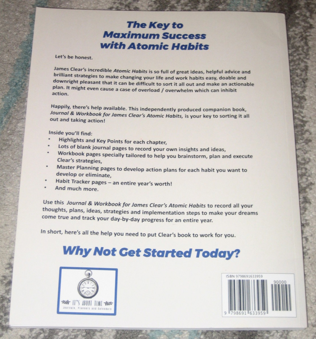 Workbook & Journal For James Clear’s Atomic Habits Paperback