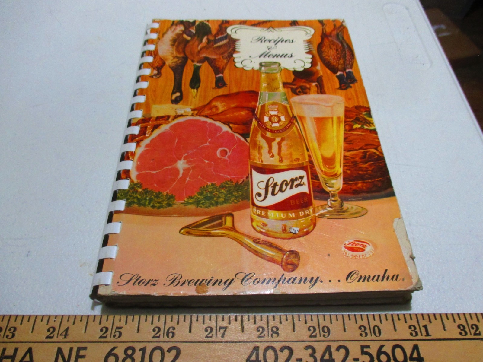 1959 Storz Beer Cookbook 6.5×9 inches 311pg, Omaha NE