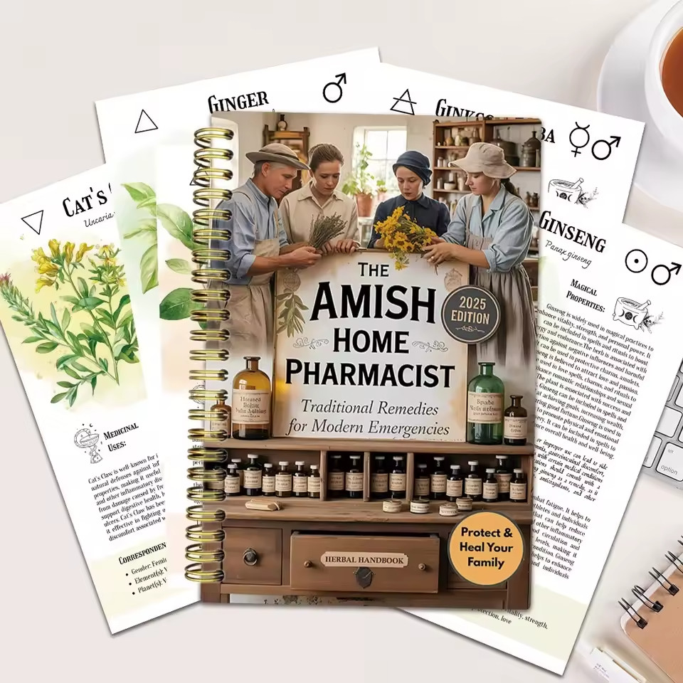 Herbal Remedies Handbook Traditional Natural Healing Guide Amish Home Pharmacy
