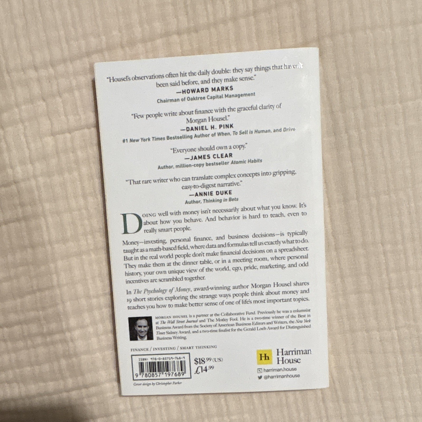 Morgan Housel The Psychology of Money 2020 Paperback English Harriman House