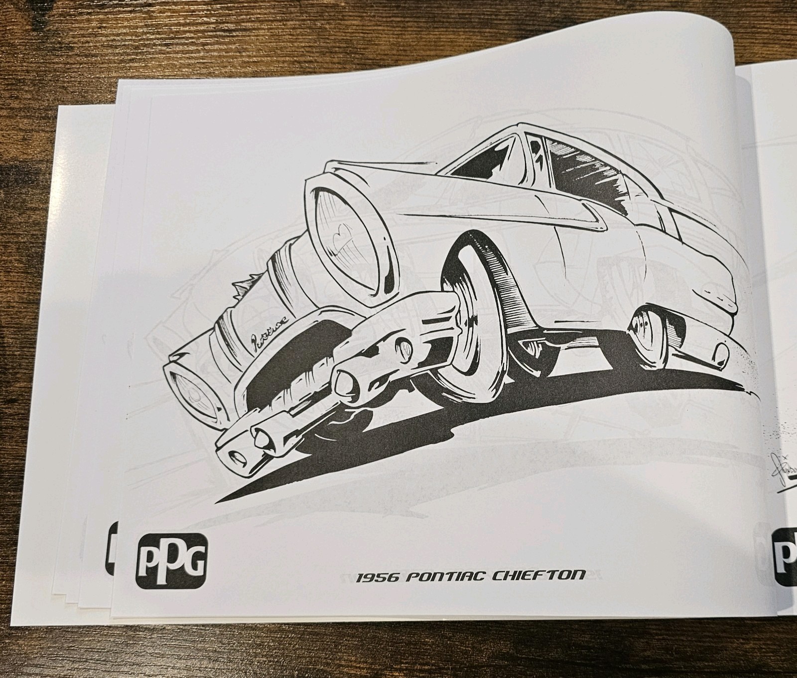 Lot Of 10 NEW- 2016 PPG Industries-Hot Rod Coloring Book- 30 Pages- CAR HOBBIEST