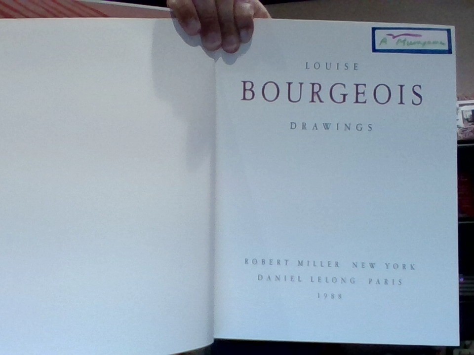 LOUISE BOURGEOIS – DRAWINGS – 1988 -ROBERT MILLER NY ROBERT STORR – RARE