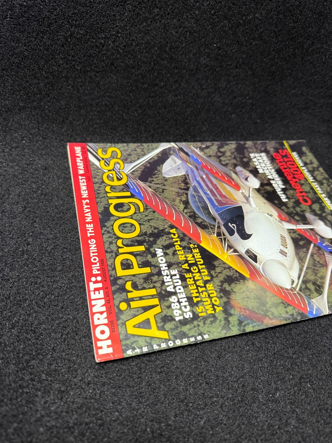 Air Progress Magazine August 1986 F/A-18 Hornet Cheyenne 400LS NASA Aircraft