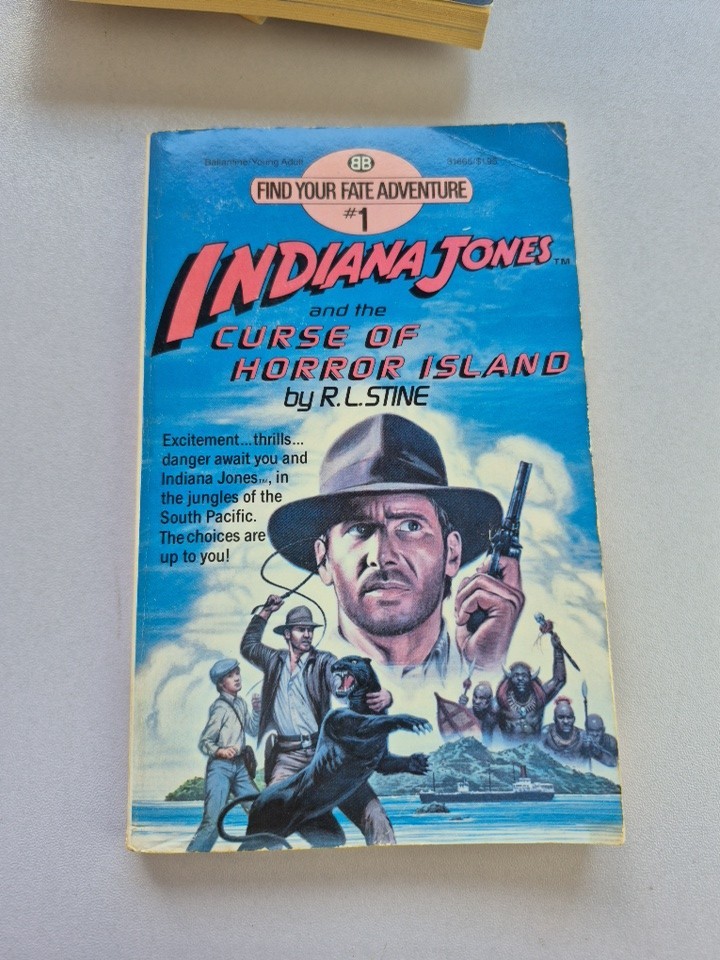 Indiana Jones Paperback Lot 8 Movie Tie In Find Your Fate Adventure Mixed Years