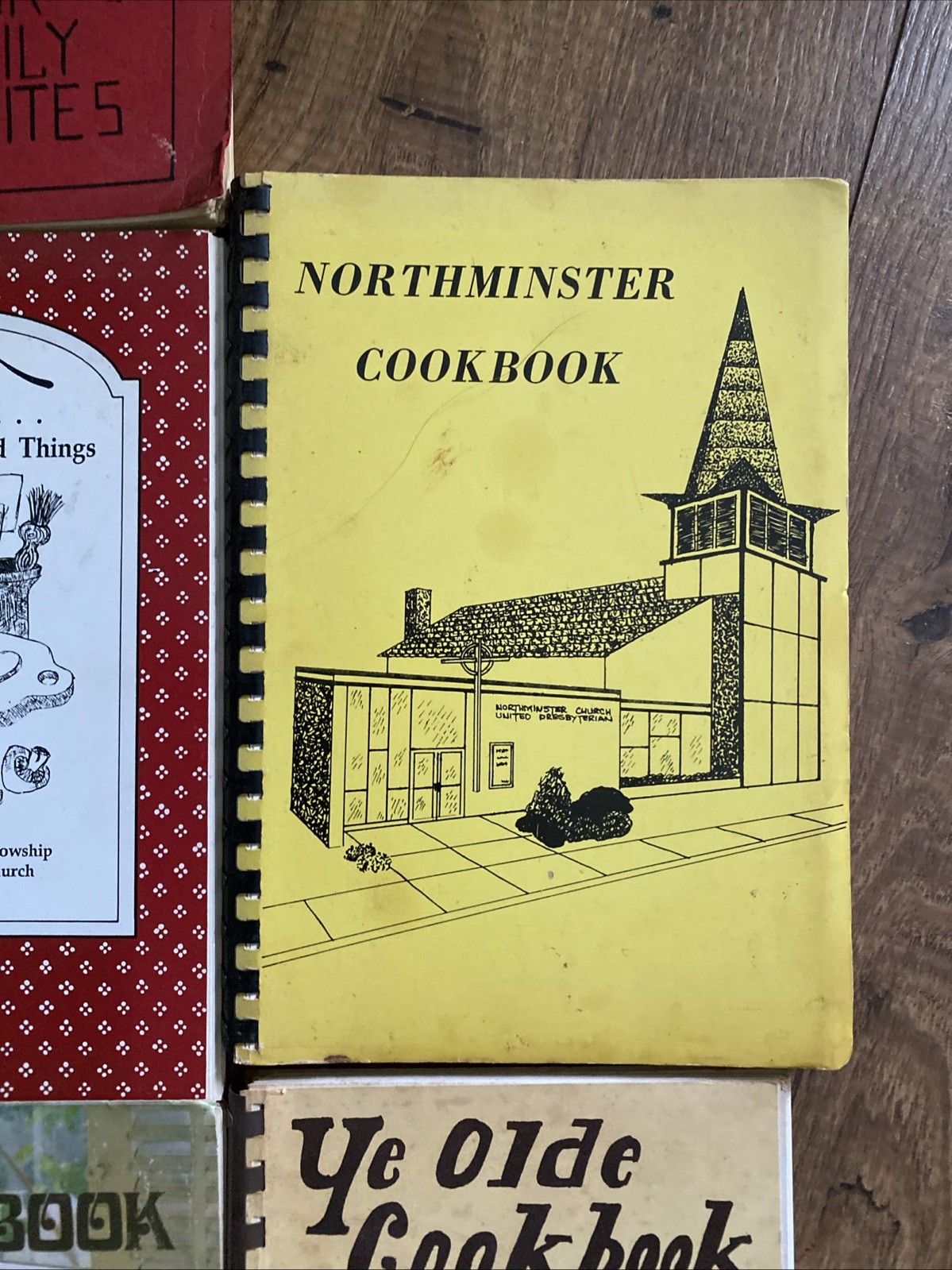 Lot of 7 Spiral Bound Cookbooks Church 1970’s Vtg #402