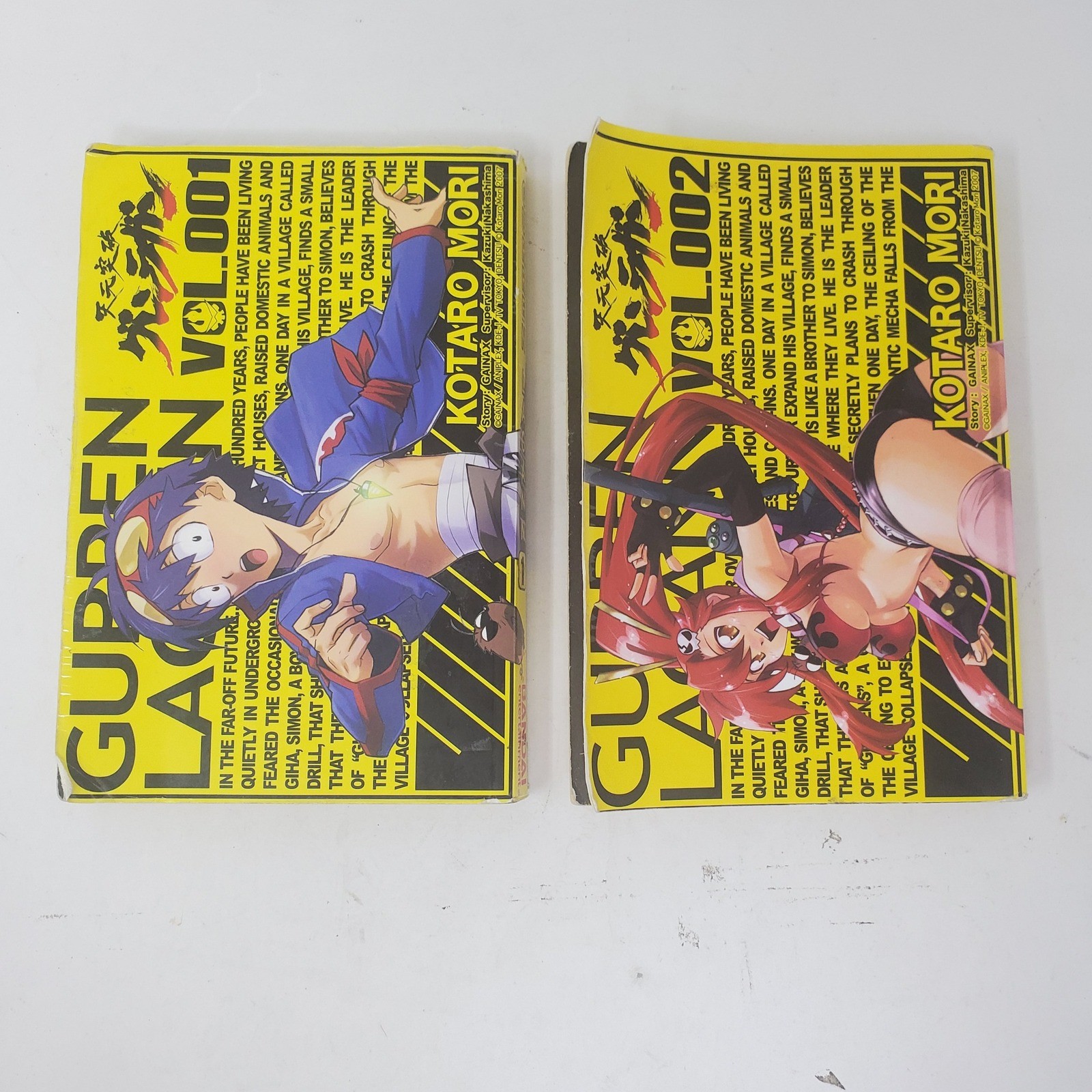 Gurren Lagann Manga Vol 001 002 Kotaro Mori Bandai Entertainment English Set