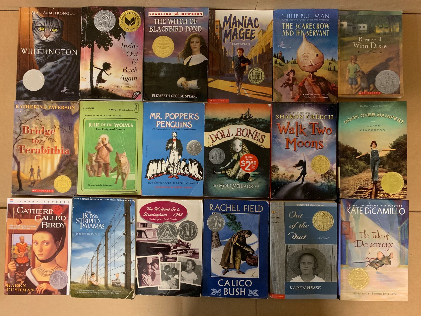 Lot of 15 Newbery Honor Award Winning Chapter Children Kid Books AR *RANDOM MIX