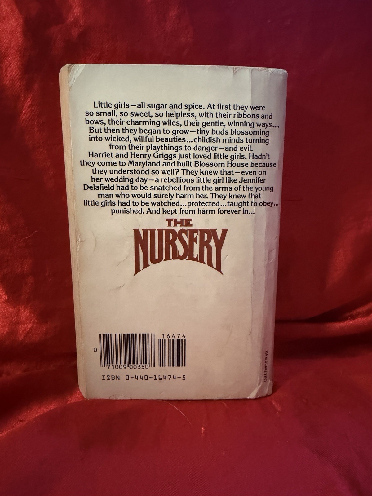 LOT of 2 VINTAGE HORROR PAPERBACKS FROM HELL! ‘Nursery’DavidLippincott ‘Deadtime