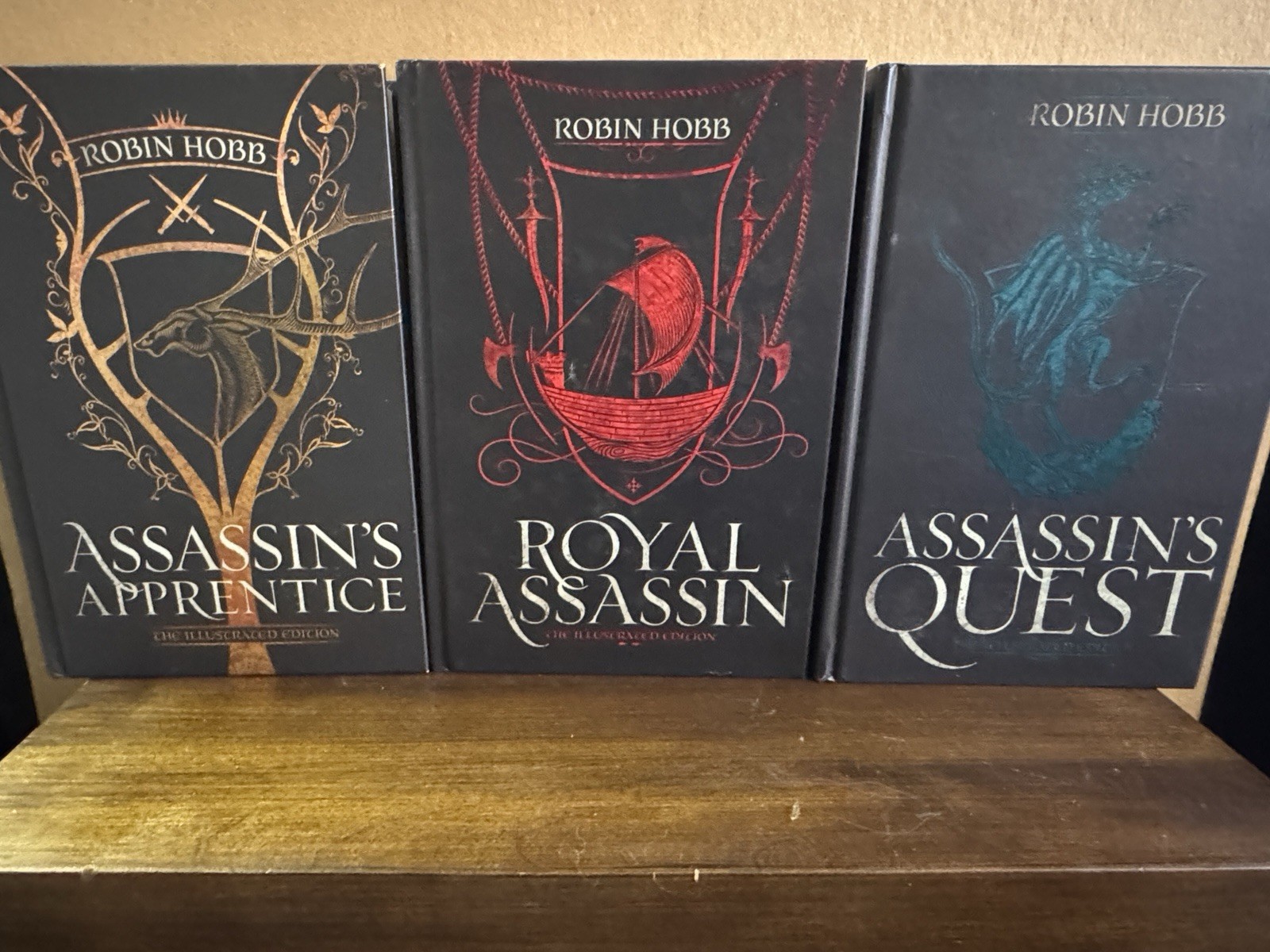 Farseer Trilogy (Assassin’s Apprentice, Royal, Quest) Hobb Illustrated HC