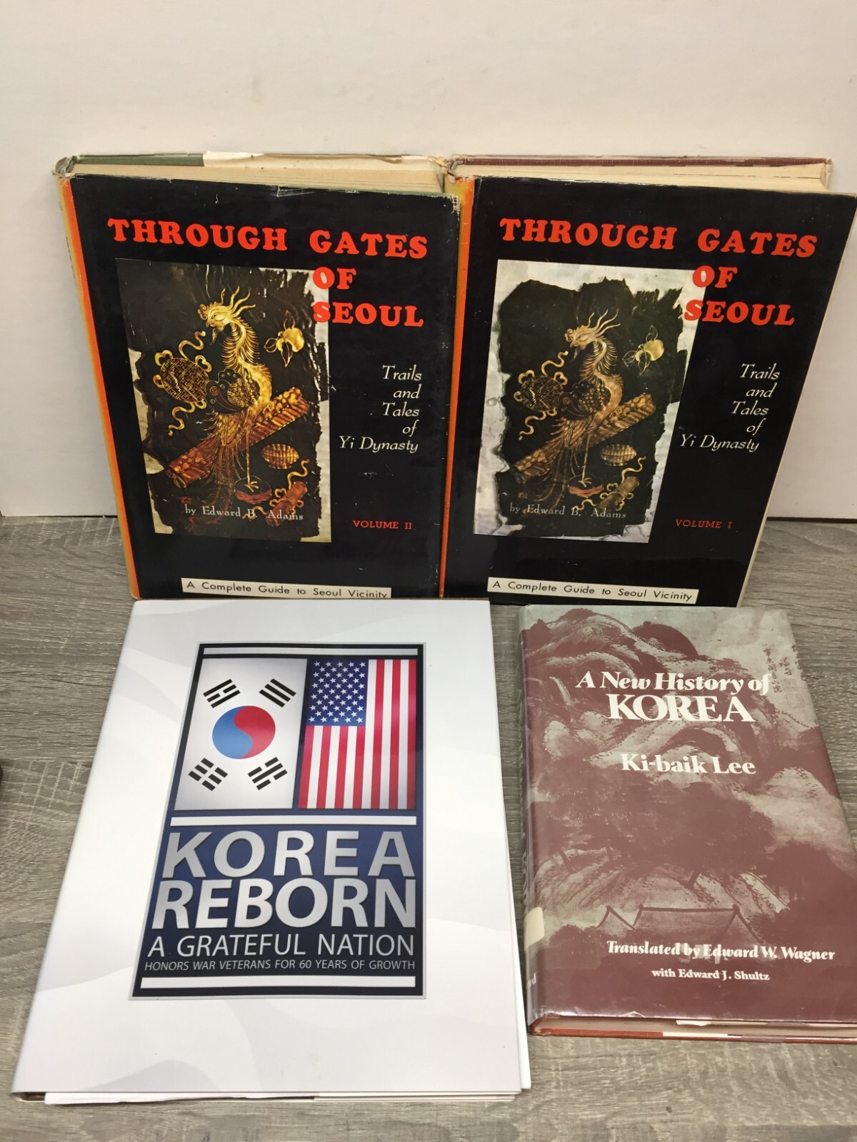 Lot of 4 books about Korea and Korean History, Seoul South Korea