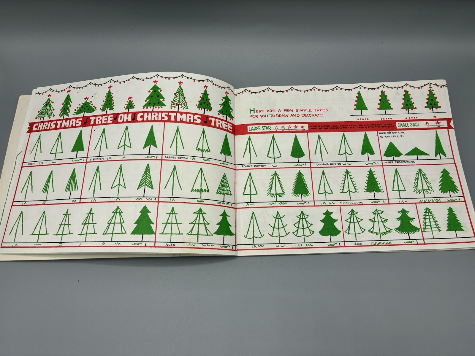 RARE Ed Emberley’s Christmas Drawing Book 1987 Softcover Vintage 30 Pages