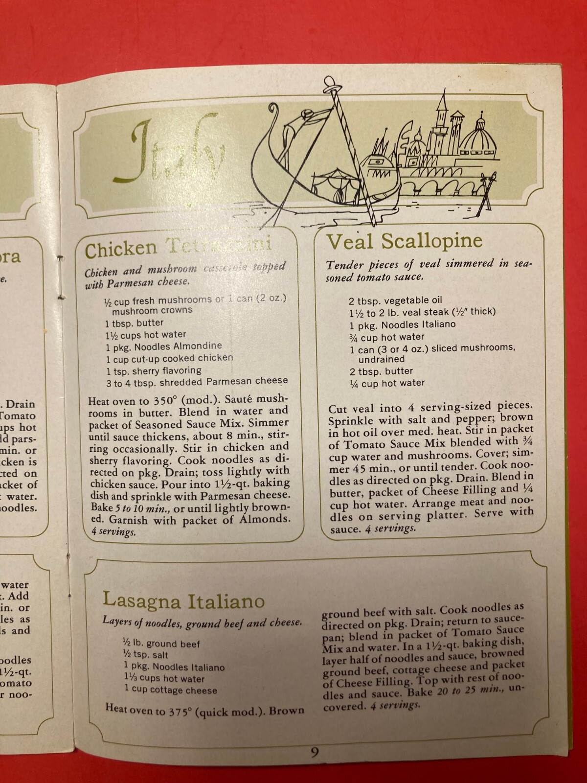 BEtty Crocker’s Continental Casseroles RECIPES. COOKBOOK. 14 PAGES. 8X6 INCHES