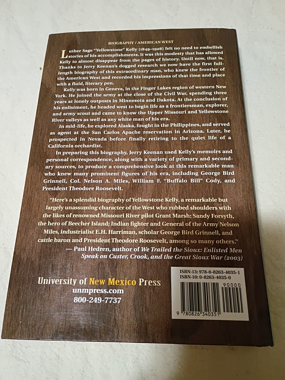 Life of Yellowstone Kelly by Jerry Keenan (2006, Hardcover)