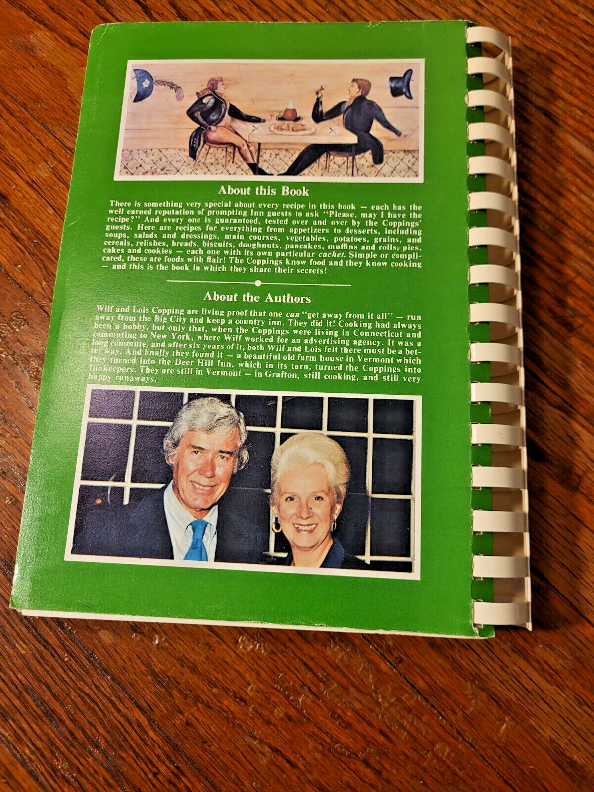 1978-COUNTRY INNKEEPERS COOKBOOK-WILF & LOISE COPPING-SPIRAL-224 PAGES-1ST ED.