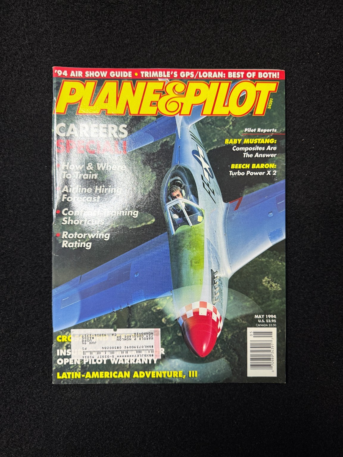 Plane & Pilot Magazine May 1994 Aviation Aircraft Flying P-51 Mustang Air Shows