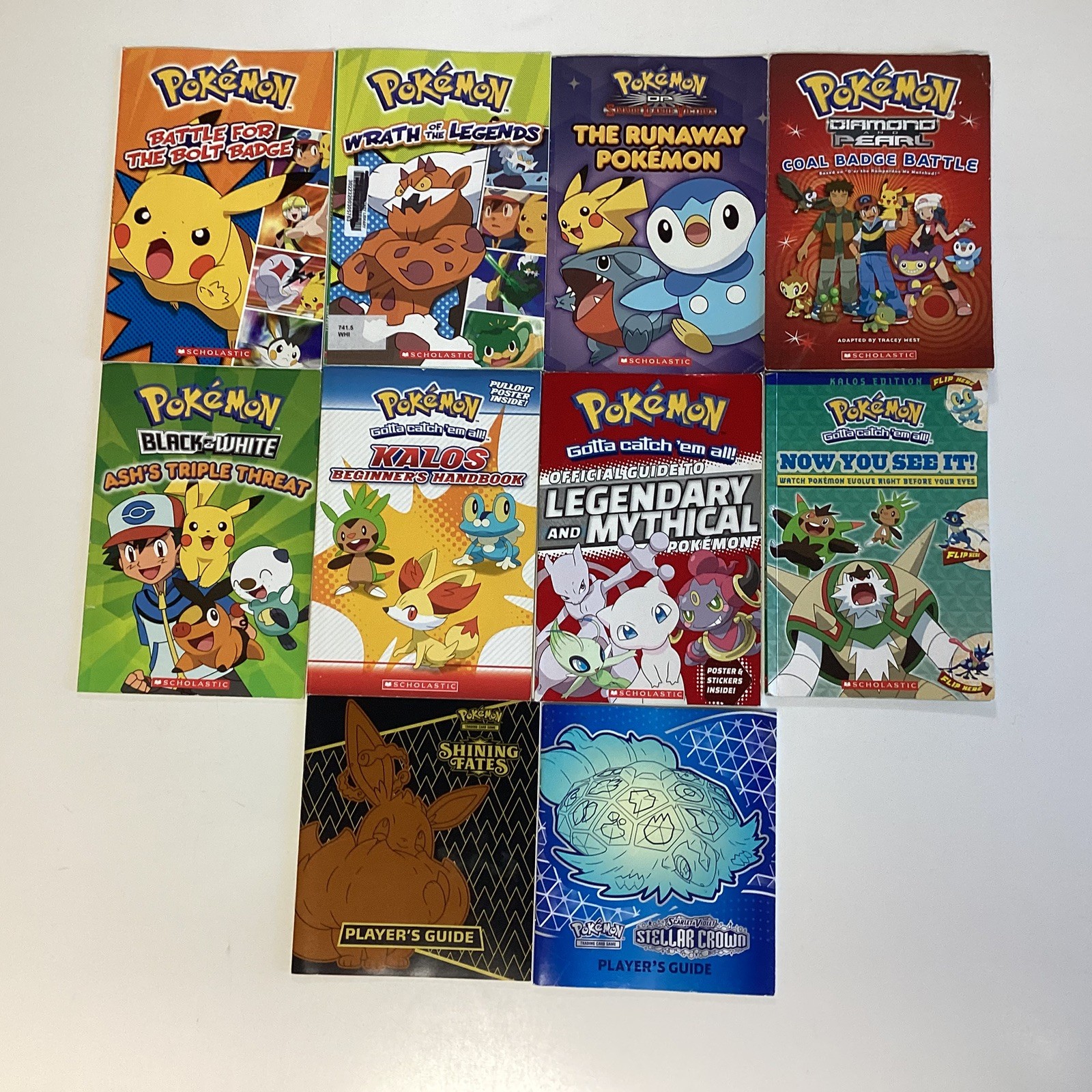 Pokemon Handbooks Guide Kindergarten 1st 2nd 3rd Grade Story Picture 10 Book Lot