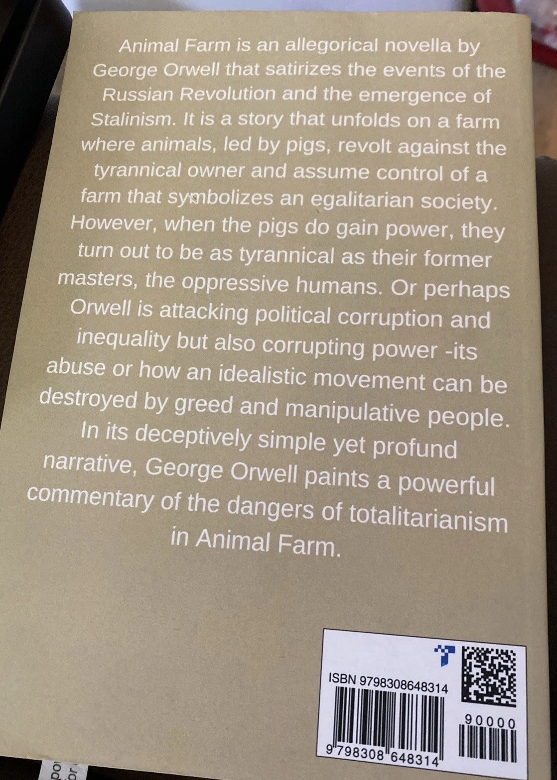 Animal Farm – George Orwell – Timeless Dystopian Classic – Paperback