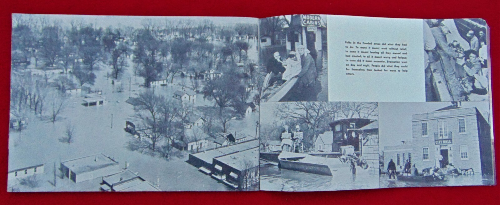 “DISASTER 1952” ~ COLLECTIBLE BOOK ~ SIOUX CITY, IA. FLOOD ~ 30 PAGES OF PHOTOS