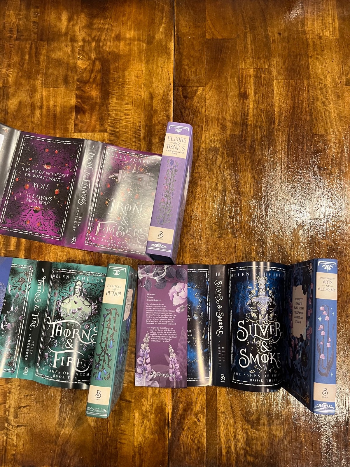 Fairyloot exclusive The Ashes of Thezmarr by Helen Scheuerer signed set