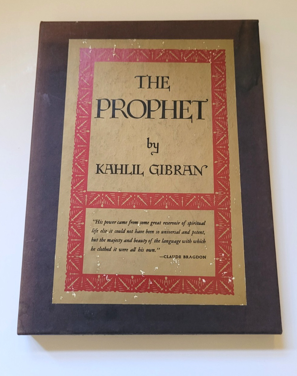 The Prophet Kahlil Gibran 1988 Alfred A Knopf Hardcover Slipcase Illustrated