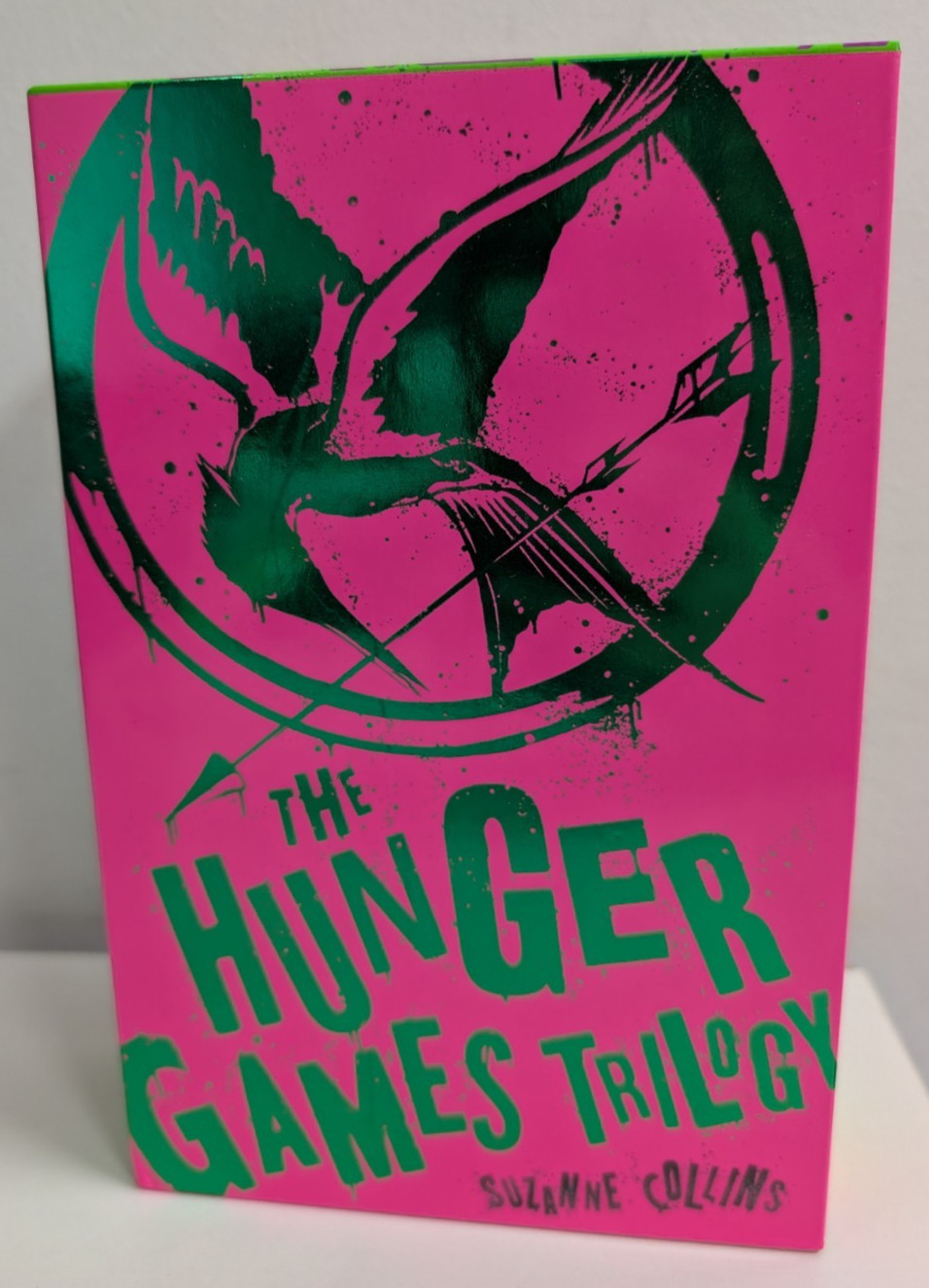 The Hunger Games Trilogy Neon Propaganda Edition 3 Book Set Scholastic 2014
