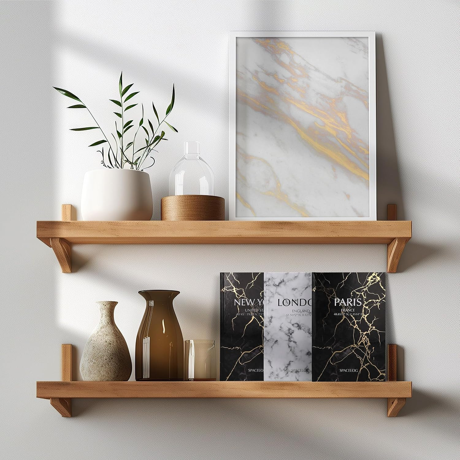 Decorative Books for Home Decor – Set of 3 Faux Coffee Table Books for Modern Ho
