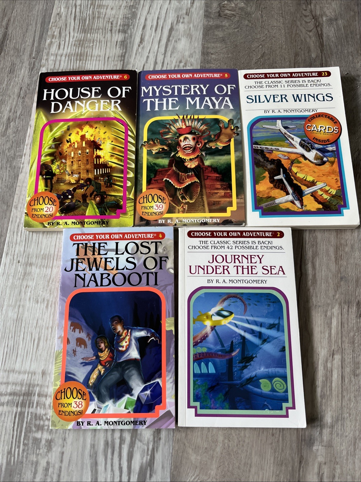 Choose Your Own Adventure Lot 5 Books House Of Danger Journey Under The Sea