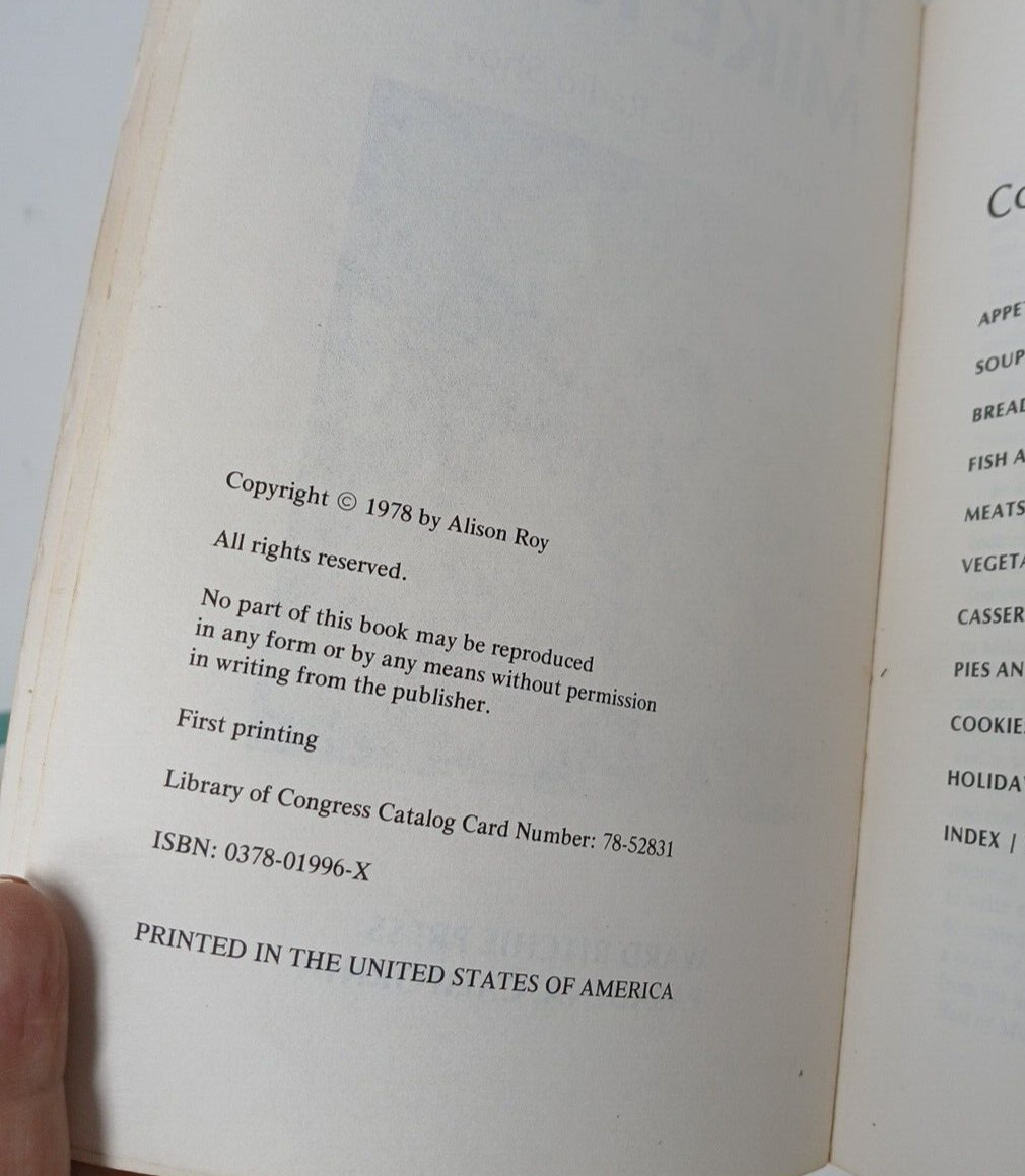 The Best of Mike Roy From his CBS Radio Show Vintage Cookbook Paperback #H-4