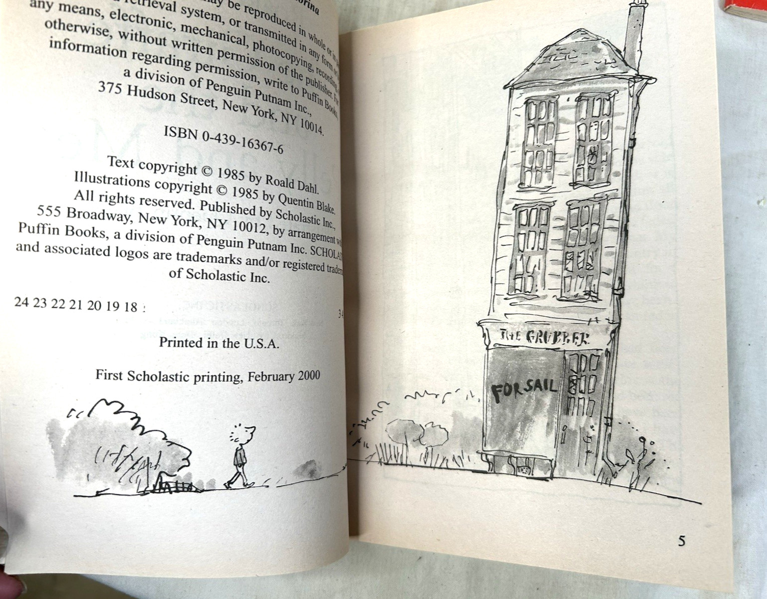 Matilda, The Twits,Esio Trot, Magic Finger, Giraffe and the Pelly By Roald Dahl