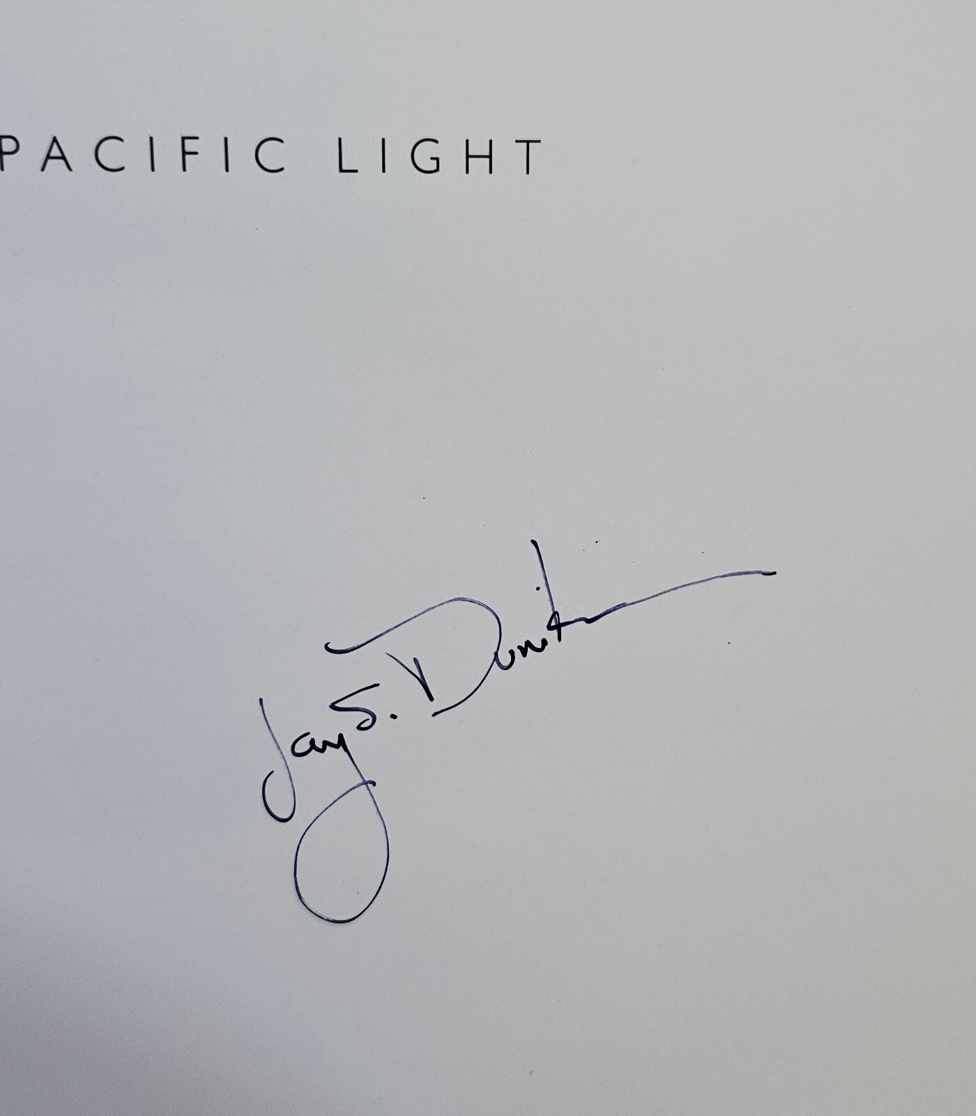 Pacific Light Jay Dunitz First Edition 1989 Art & Design Signed Hardcover DJ Art