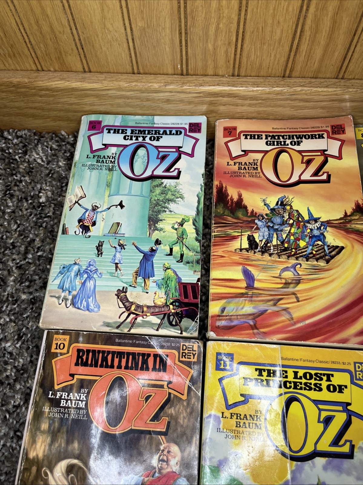 Lot of 9 The Land of Oz Paperback Books L. Frank Baum (3 & 6 – 13).