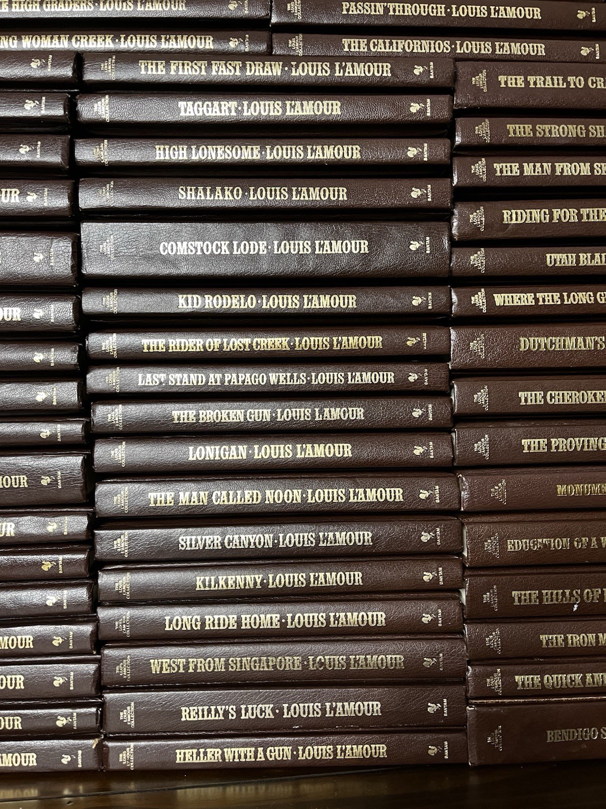 The Louis L’Amour Collection Leatherette Hardcover Books (Sold Individually)