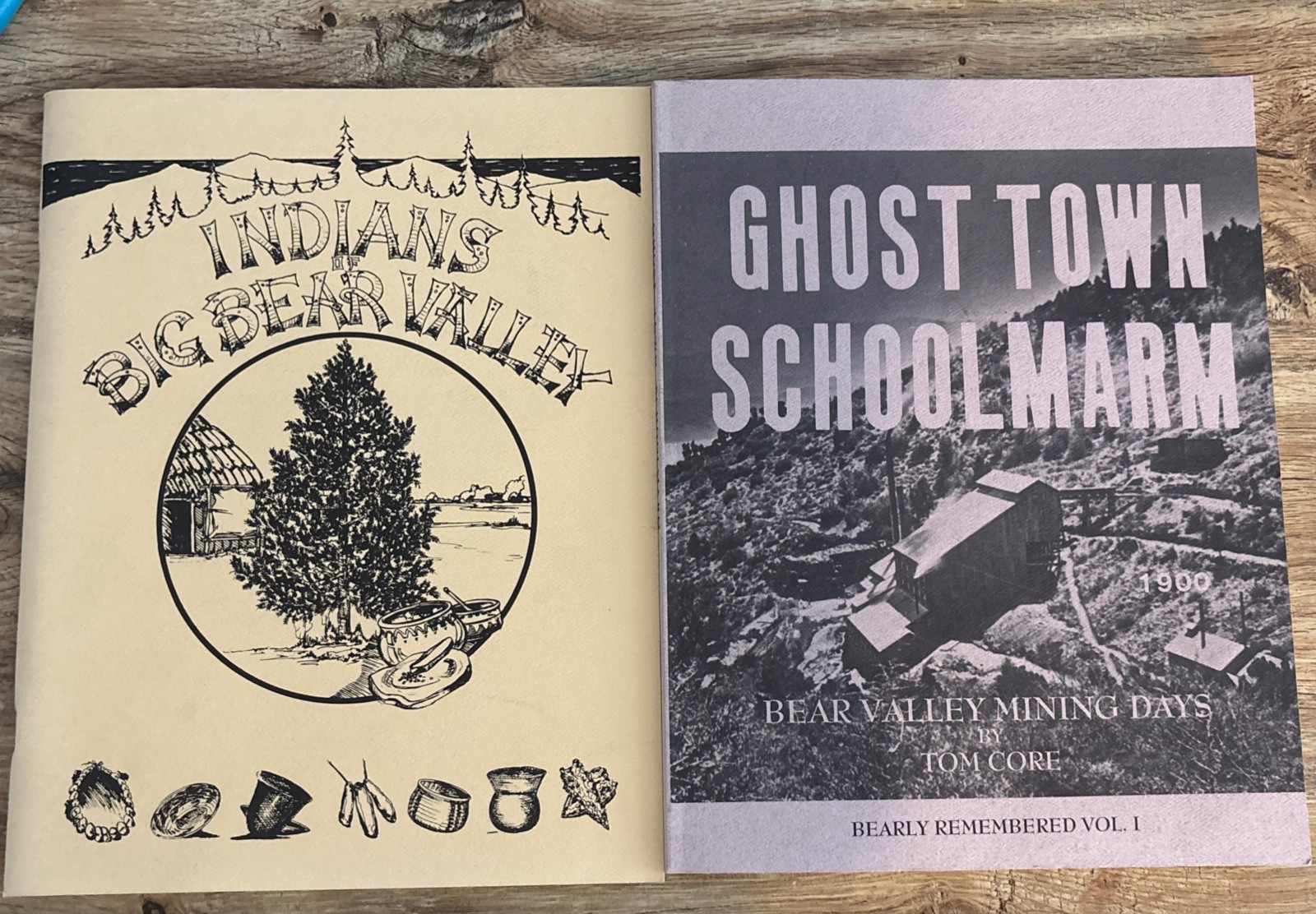 Big Bear Valley : Ghost Town Schoolmarm, Indians 2 Books. California