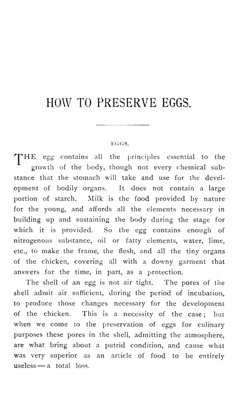 How To Preserve Eggs 1885 (48 Pages)