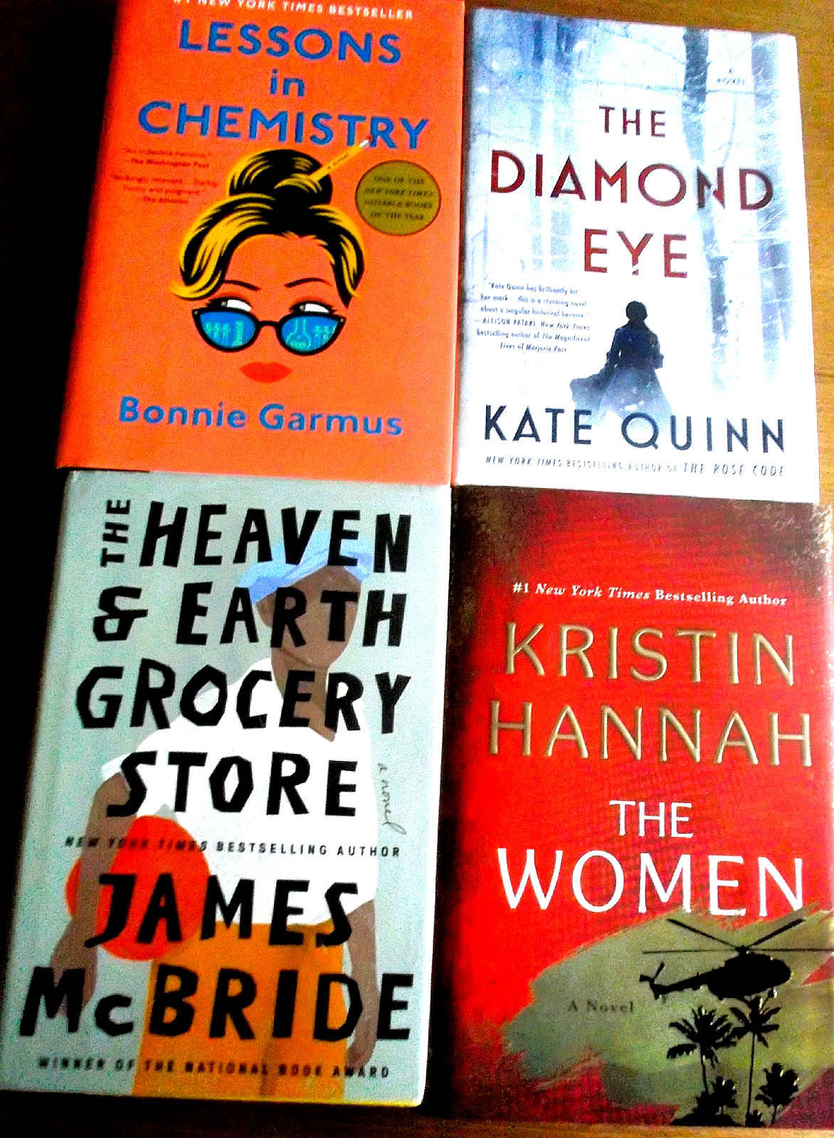 4 BESTSELLER Bk Lot ~ALL HC~ THE WOMEN Kristin Hannah DIAMOND EYE HEAVEN & EARTH