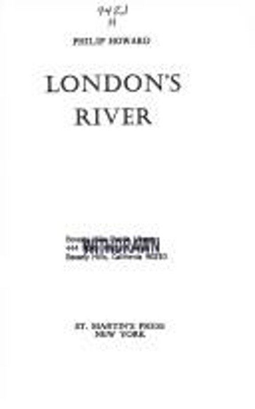 London’s River Hardcover Philip Howard