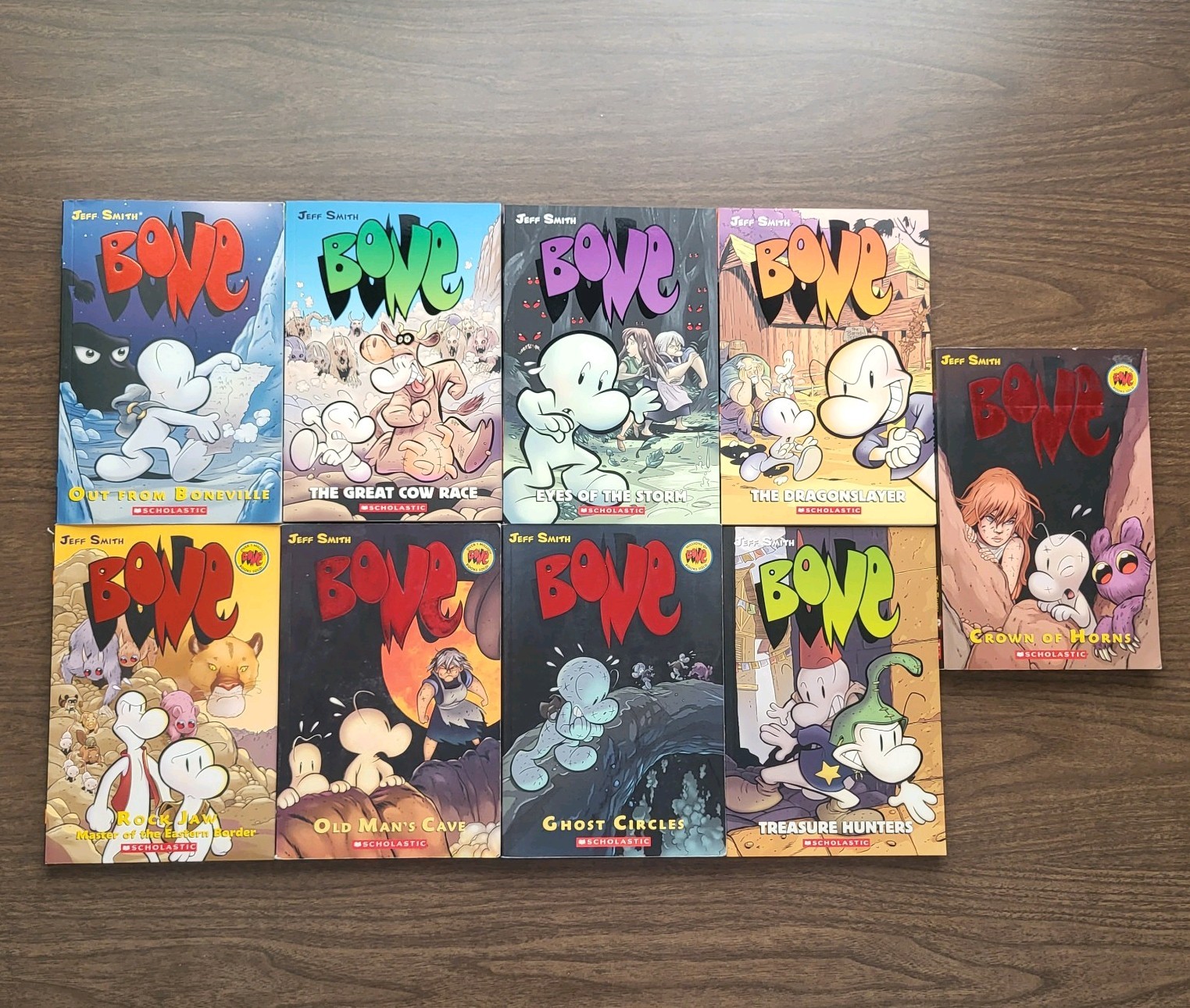 Bone by Jeff Smith Series Books 1-9