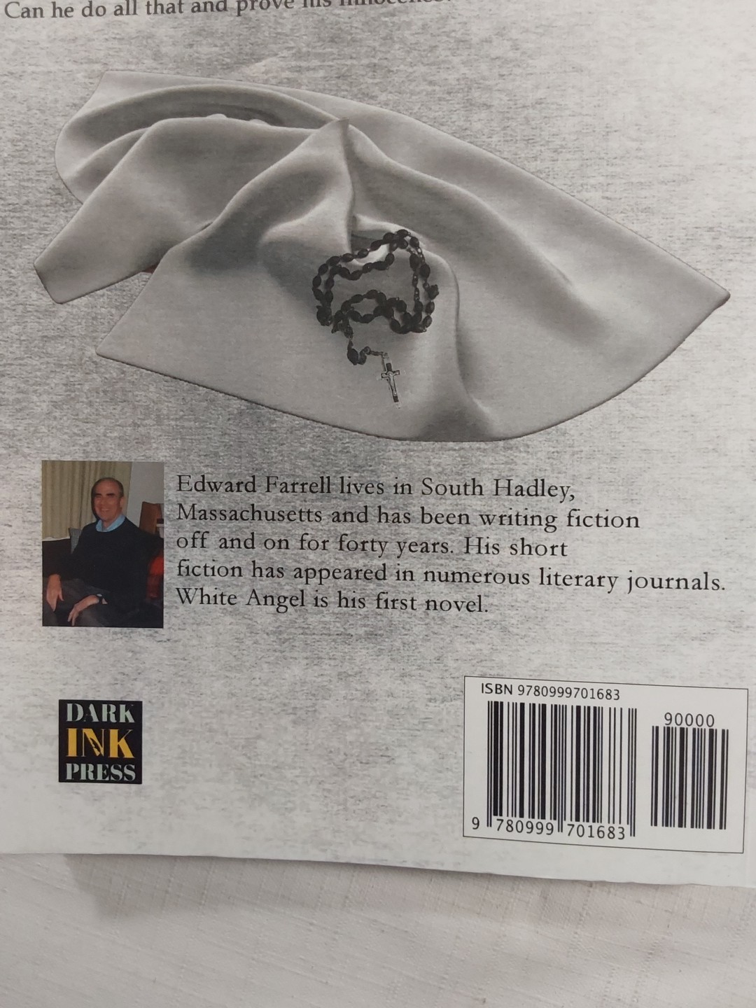 SIGNED White Angel by Farrell, Edward [Paperback, 282 pages] Dark Ink Press 2018