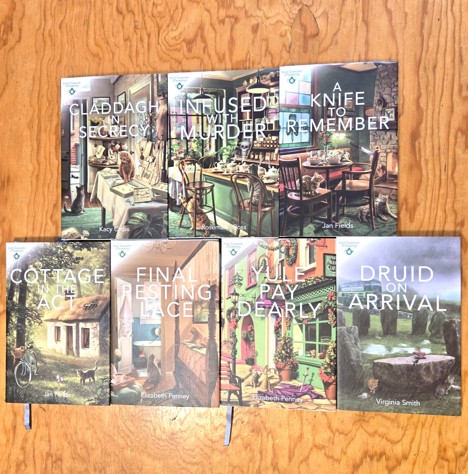 Irish Tearoom Mysteries Book Lot of 7 Novels Annie’s Fiction Hardcover NEW