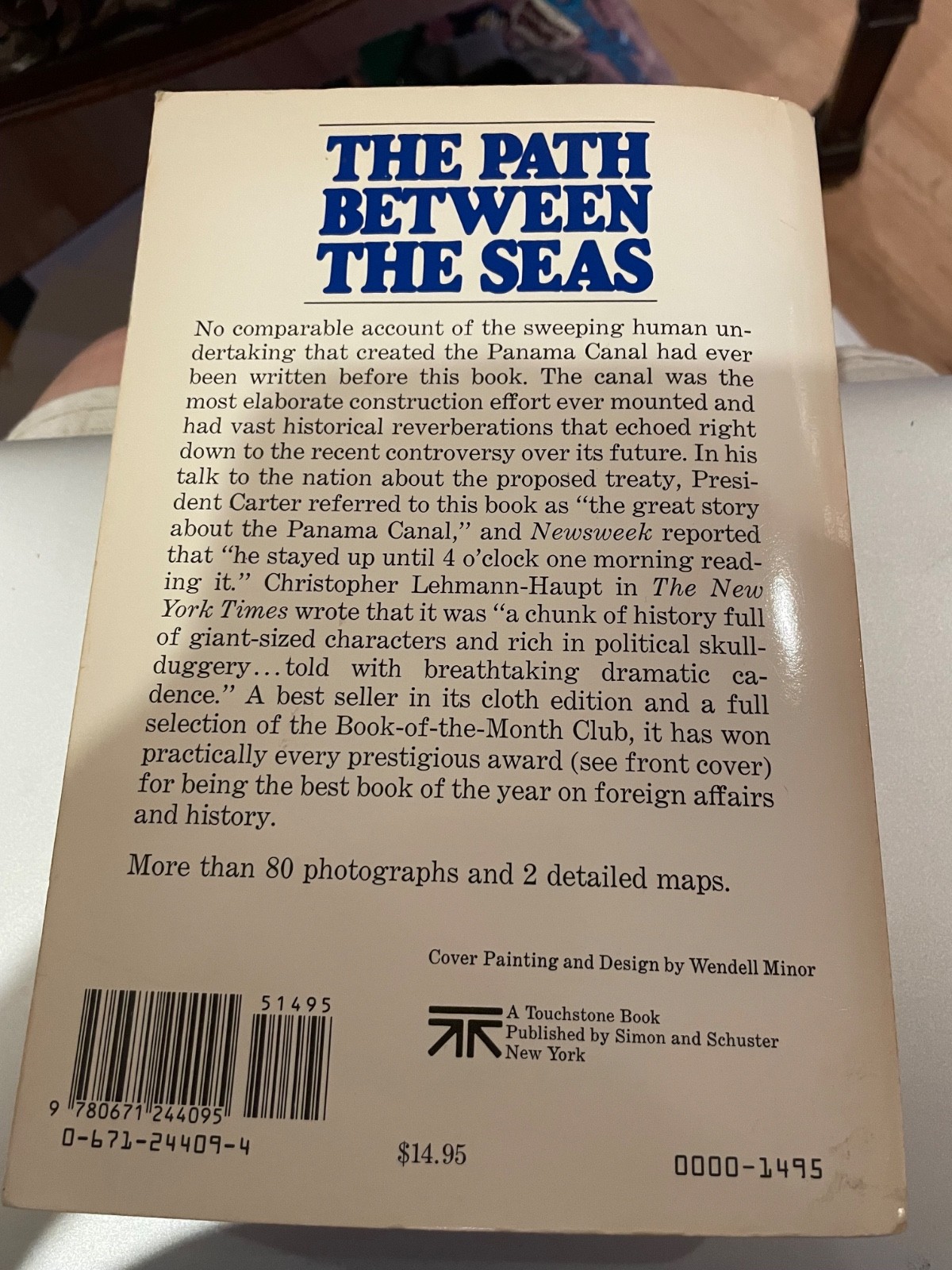 The Path Between the Seas David McCullough 1st Edition Panama Canal