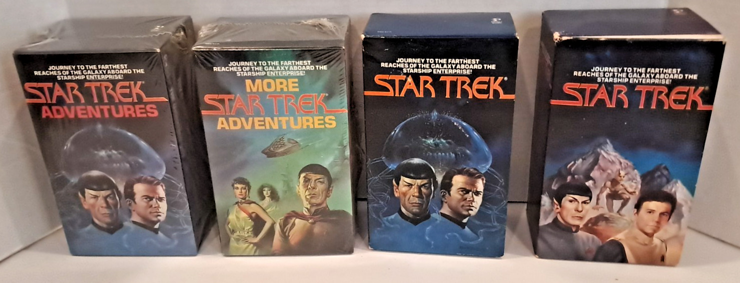 4 Box Set of Vintage Star Trek Paperbacks (2) sealed