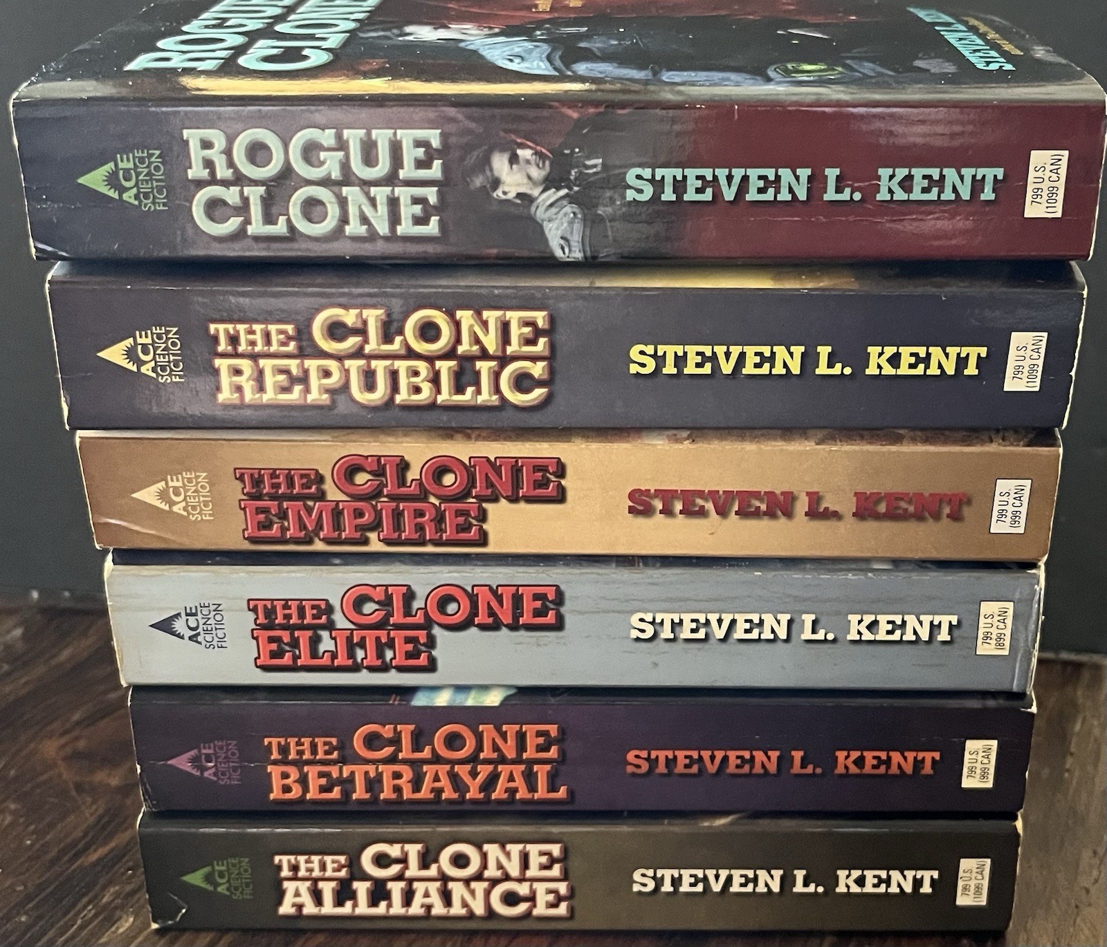 CLONE REPUBLIC Military Future War Lot of 6 SF Paperbacks by Steven Kent
