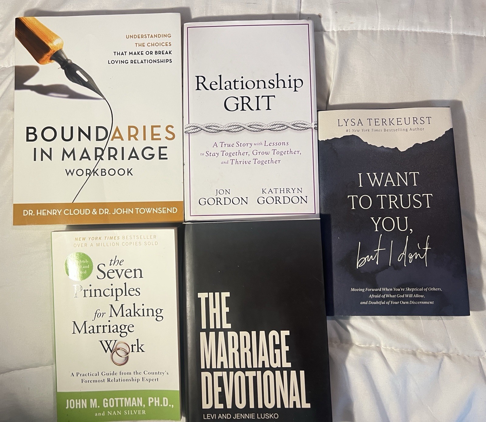 Marriage Relationship Christian Book Lot Gottman Boundaries Lysa TerKeurst